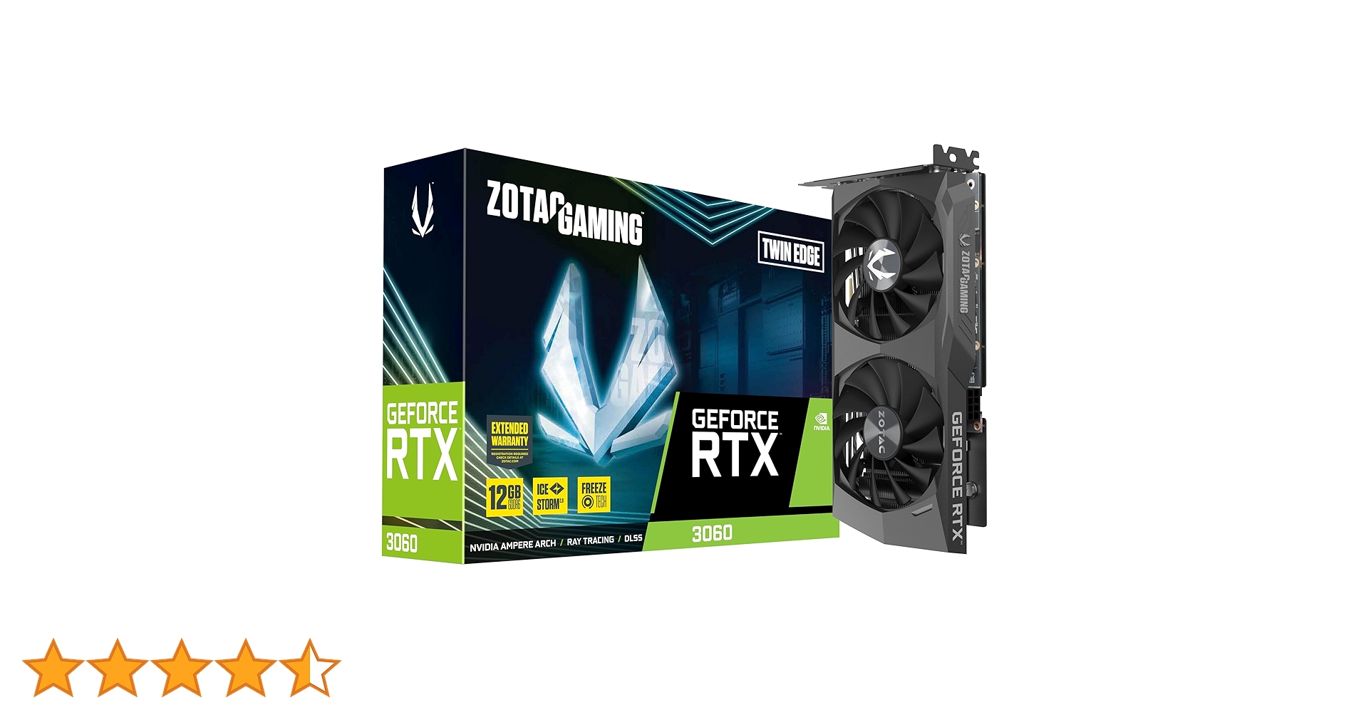 Zotac GAMING GeForce RTX 3060 Twin Edge NVIDIA 12 Go GDDR6